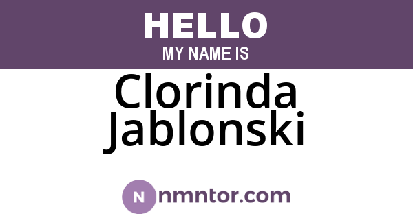 Clorinda Jablonski