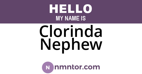 Clorinda Nephew