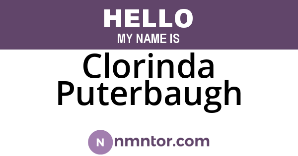 Clorinda Puterbaugh