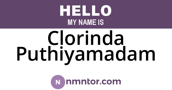 Clorinda Puthiyamadam