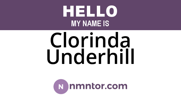 Clorinda Underhill