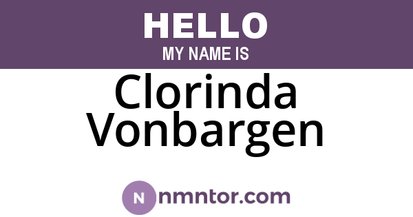 Clorinda Vonbargen