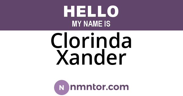 Clorinda Xander