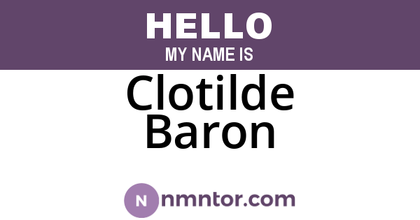 Clotilde Baron