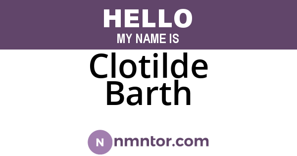 Clotilde Barth
