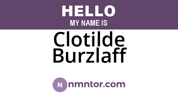 Clotilde Burzlaff