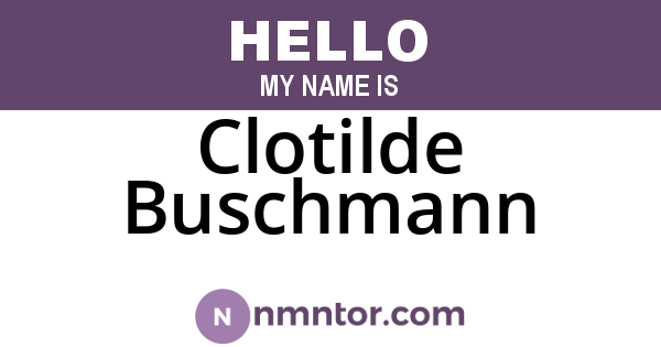 Clotilde Buschmann