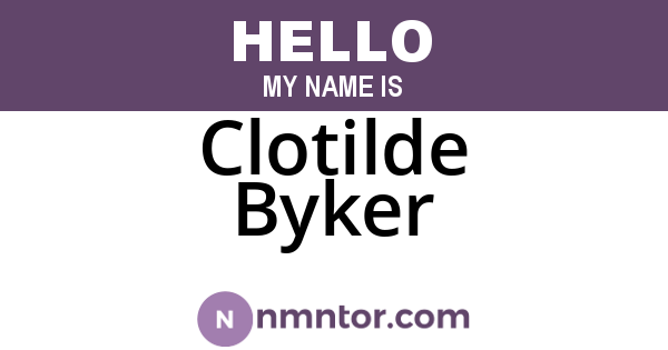 Clotilde Byker