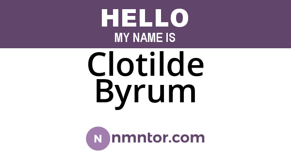 Clotilde Byrum