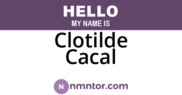 Clotilde Cacal