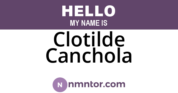 Clotilde Canchola