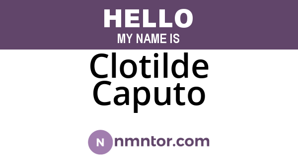 Clotilde Caputo