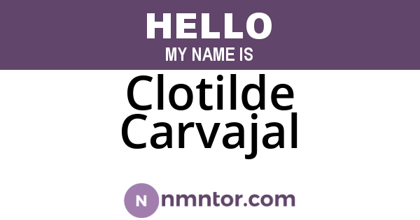 Clotilde Carvajal