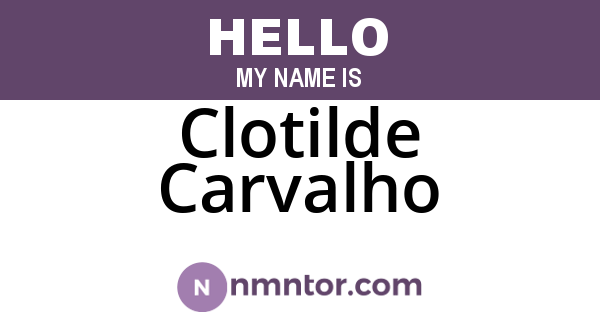 Clotilde Carvalho
