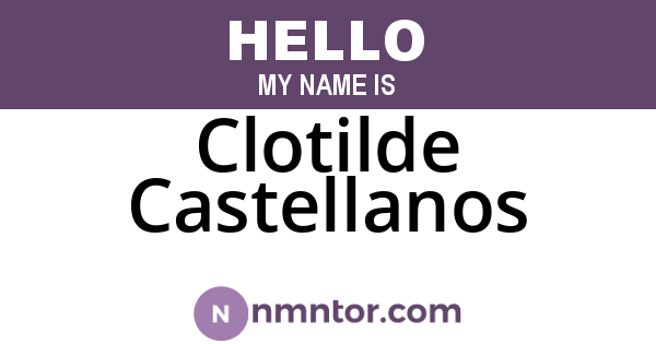 Clotilde Castellanos