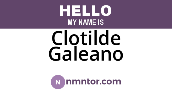 Clotilde Galeano