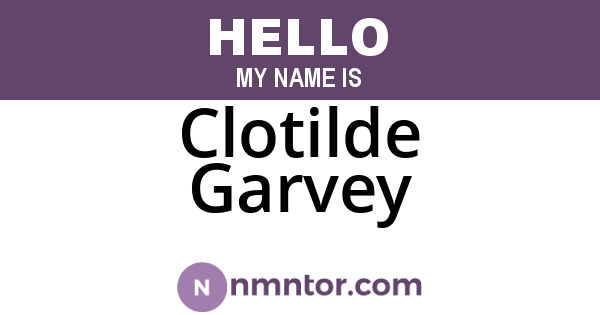 Clotilde Garvey
