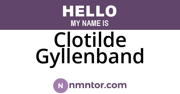 Clotilde Gyllenband