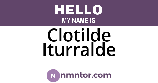 Clotilde Iturralde