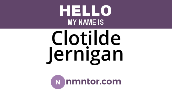 Clotilde Jernigan