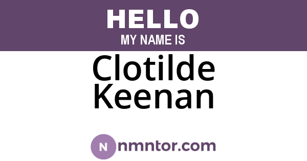 Clotilde Keenan
