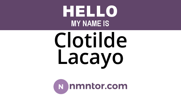 Clotilde Lacayo