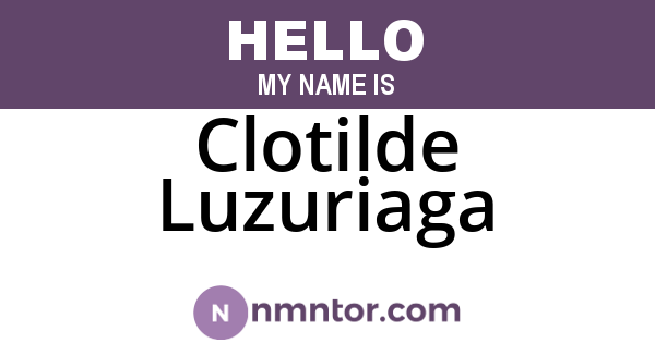 Clotilde Luzuriaga