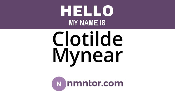 Clotilde Mynear