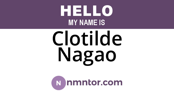 Clotilde Nagao