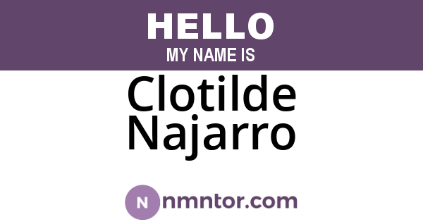 Clotilde Najarro