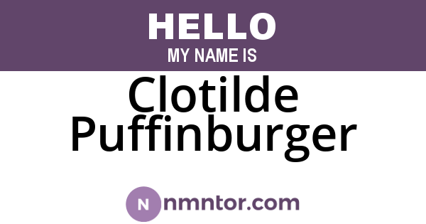 Clotilde Puffinburger