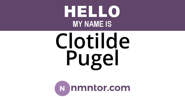Clotilde Pugel