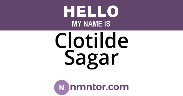 Clotilde Sagar