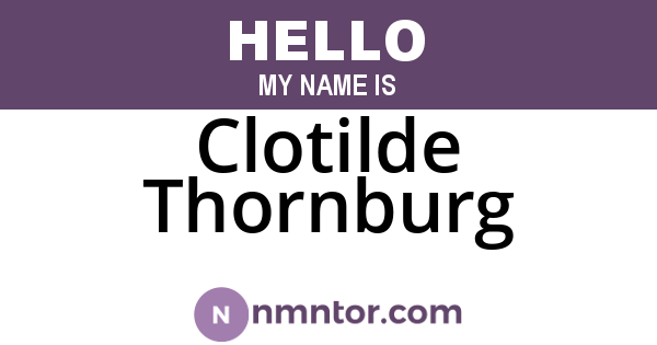 Clotilde Thornburg