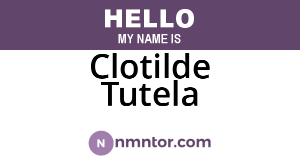 Clotilde Tutela