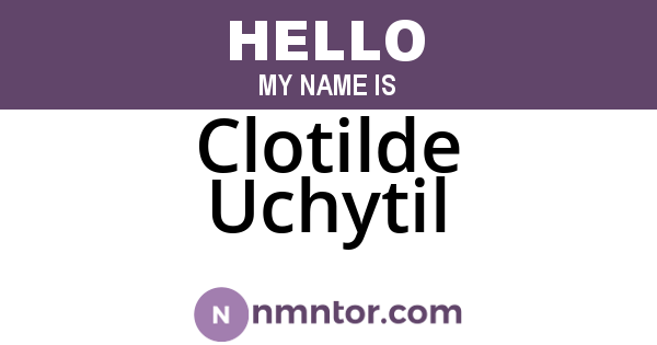 Clotilde Uchytil