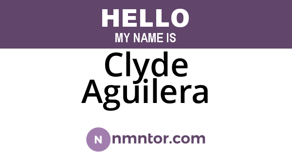 Clyde Aguilera
