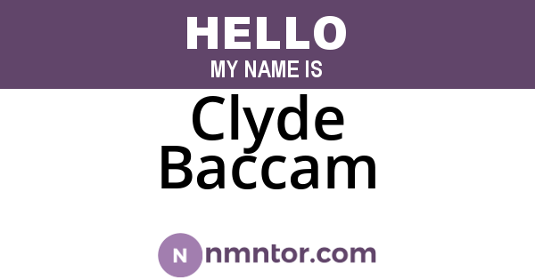 Clyde Baccam