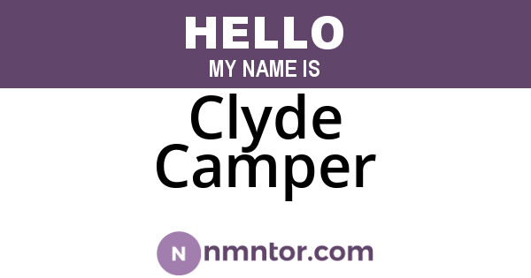 Clyde Camper