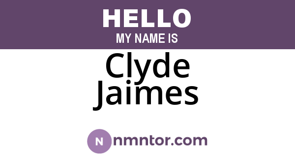 Clyde Jaimes