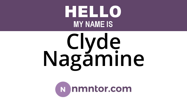 Clyde Nagamine