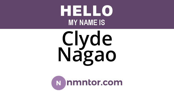 Clyde Nagao
