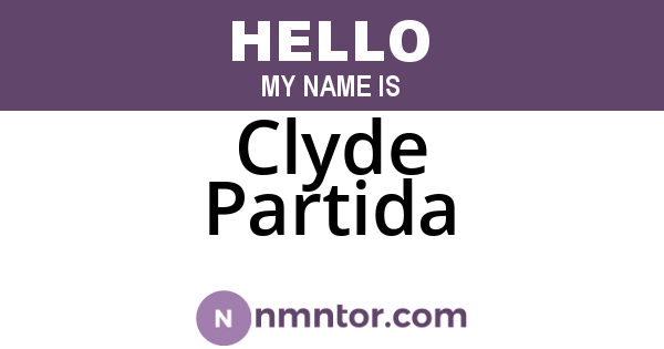 Clyde Partida