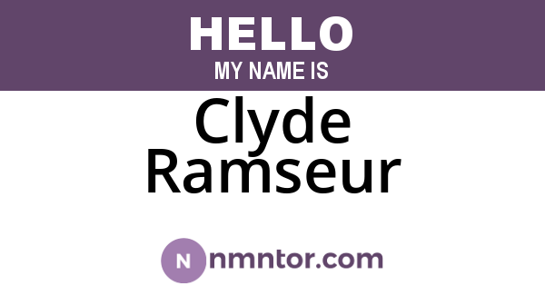 Clyde Ramseur