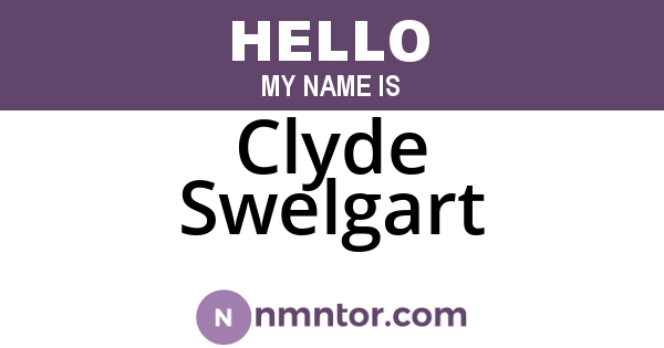 Clyde Swelgart