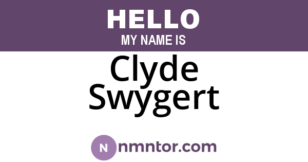 Clyde Swygert