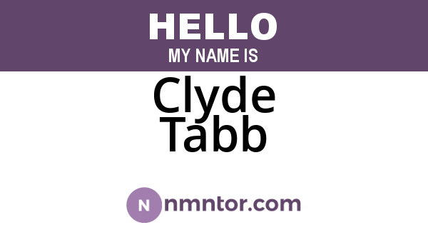 Clyde Tabb