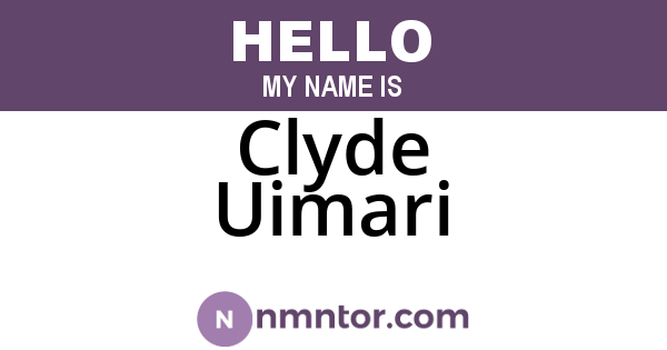 Clyde Uimari