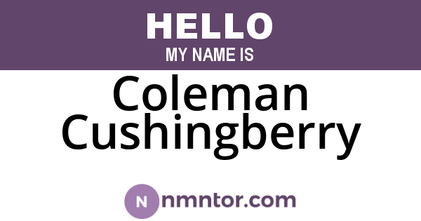 Coleman Cushingberry