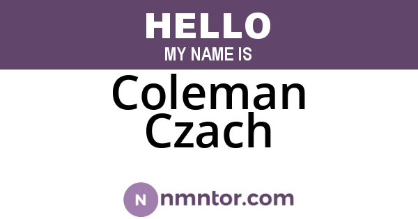 Coleman Czach